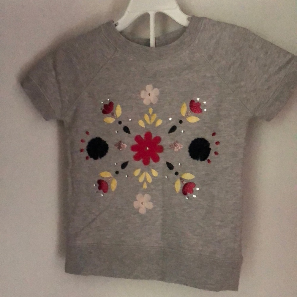 Carters Embellished Short-Sleeved Sweatshirt